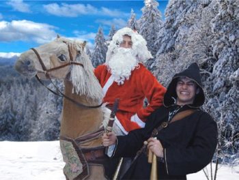 Kerstman in Galop!