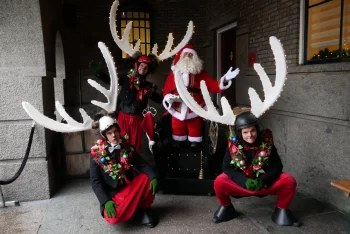Santa & his Reindeer